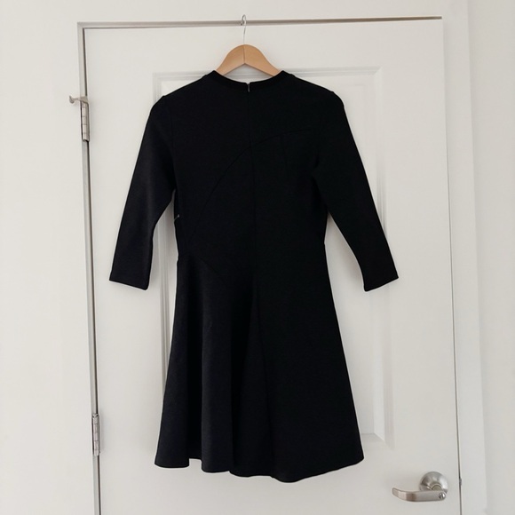 McQ Alexander McQueen Zip Detail Stretch Jersey Flared Mini Dress - Picture 6 of 11
